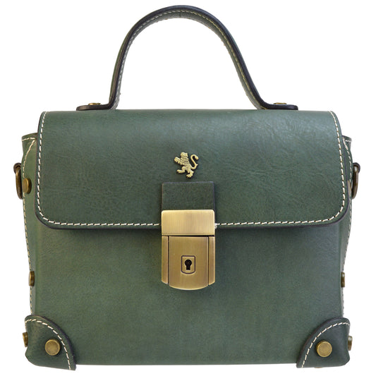 Pratesi Tote Bag Buti 330/P en cuir de vache - Bruce Dark Green