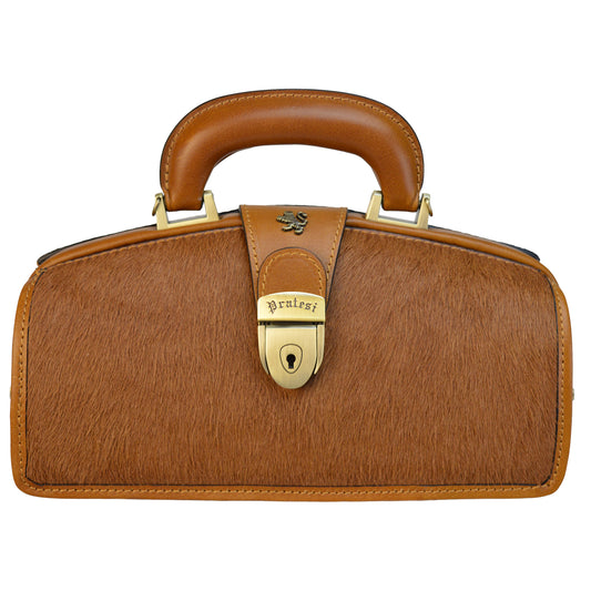 Pratesi Lady Brunelleschi Cavallino Handbag in real leather - Cavallino Cognac
