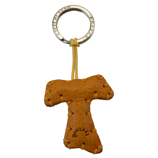 Pratesi Key Holder Charms P111 - Cognac Tao- LQE