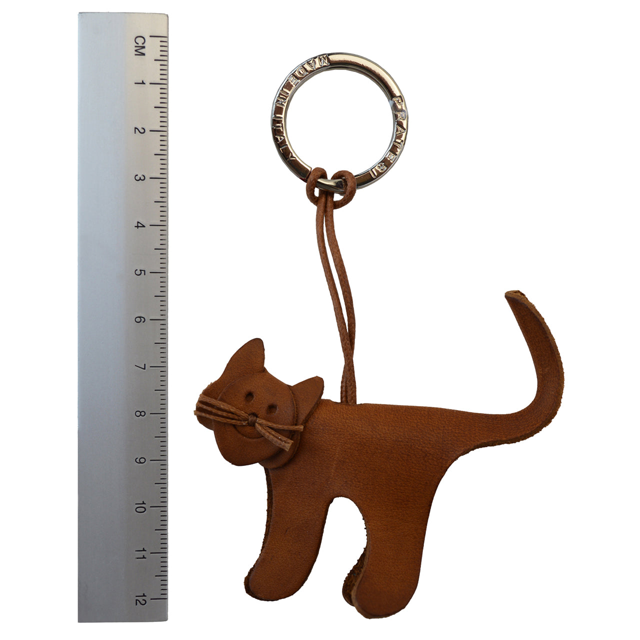 Pratesi Key Holder Charms P111 - Brown Cat- LQE