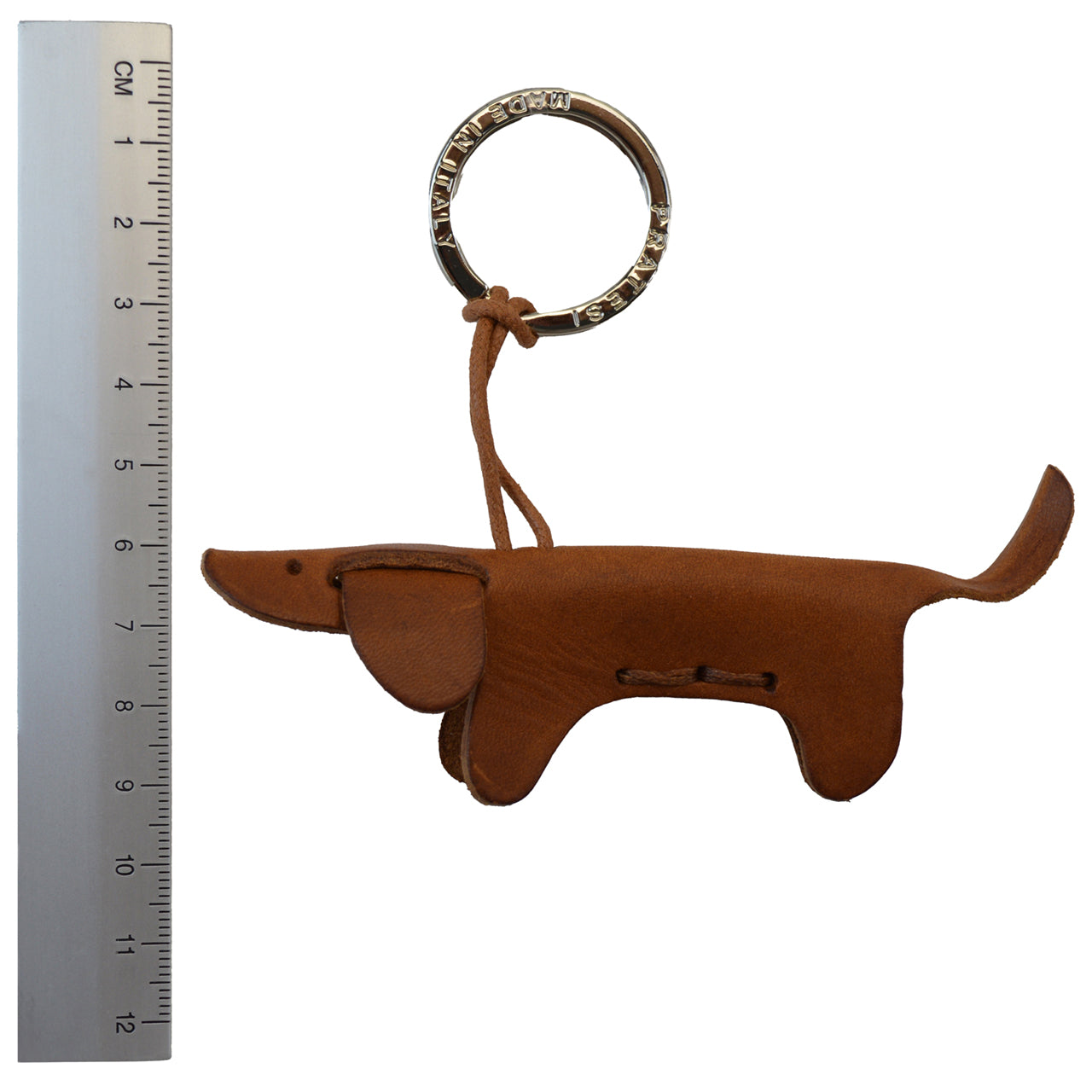 Pratesi Key Holder Charms P111 - Brown Dachshund Dog- LQE