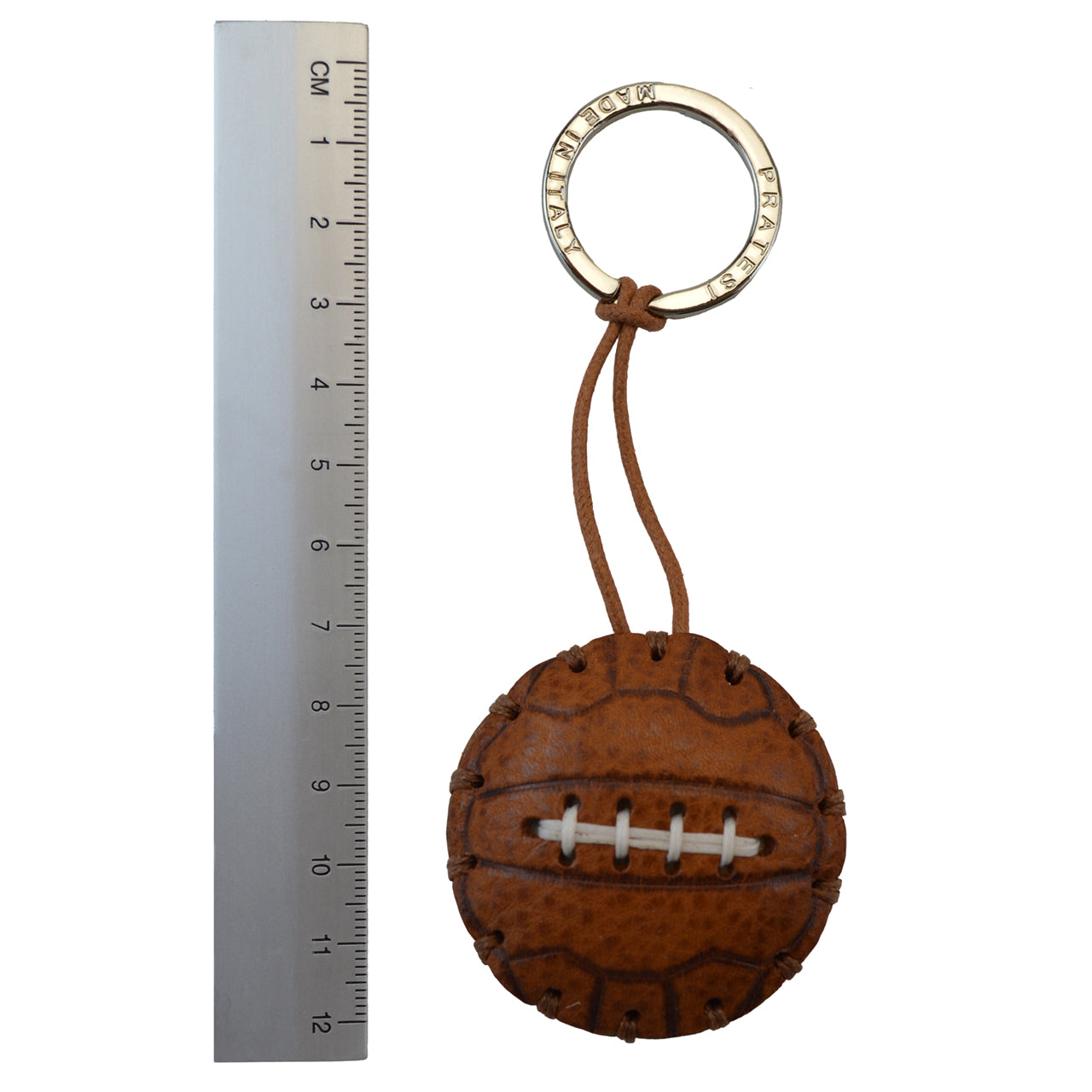 Pratesi Key Holder Charms P111 - Brown Soccer Ball- LQE