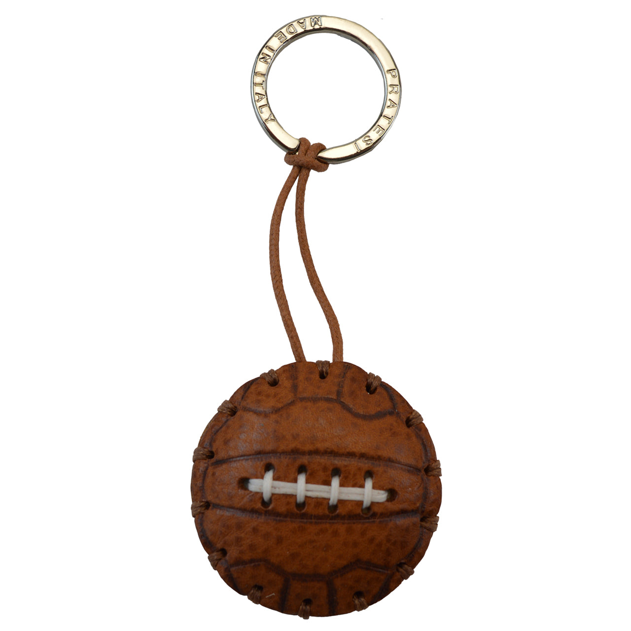 Pratesi Key Holder Charms P111 - Brown Soccer Ball- LQE