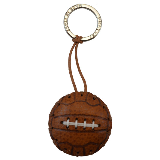 Pratesi Key Holder Charms P111 - Brown Soccer Ball- LQE