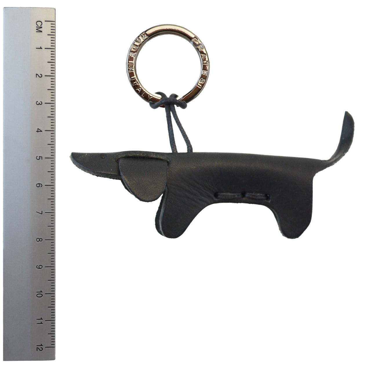 Pratesi Key Holder Charms P111 - Black Dachshund Dog- LQE