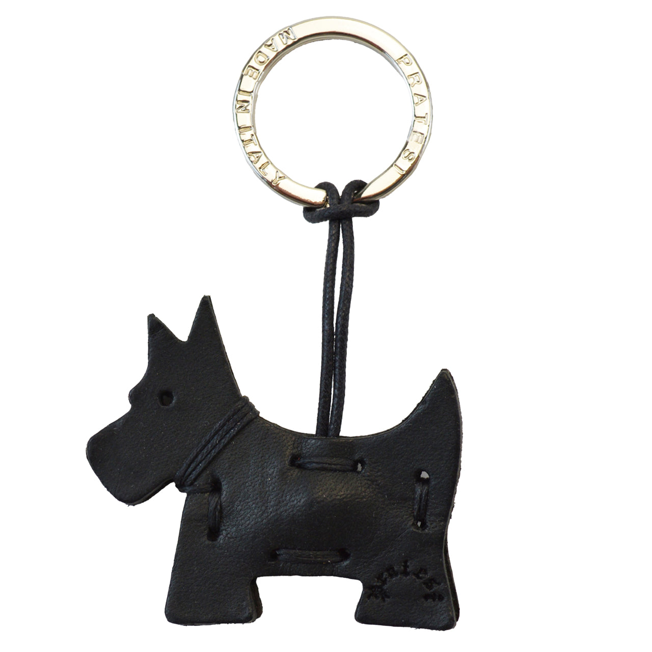 Pratesi Key Holder Charms P111 - Black Scottish Dog- LQE