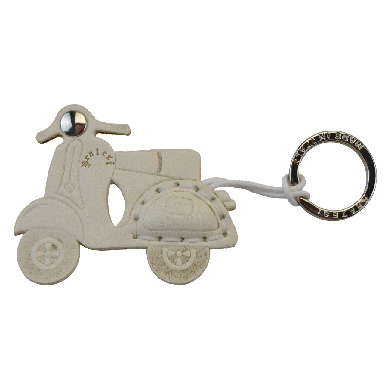 Pratesi Key Holder Charms P111 - White Vespa- LQE