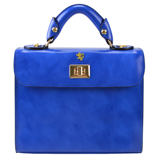 Pratesi Lucignano R280/26 Sac à main en cuir de vache - Radica Electric Blue