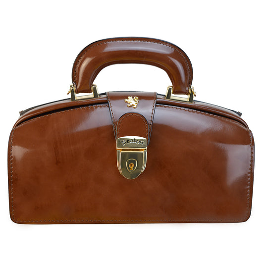 Pratesi Lady Brunelleschi Bag in genuine leather - Brunelleschi Brown