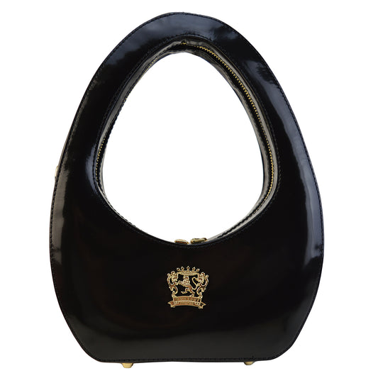 Pratesi Lucca Mini R618/24 Lady Bag en cuir de vache - Radica Noir