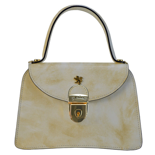 Pratesi Veneziano R285/M Lady Bag in genuine leather - Brunelleschi White