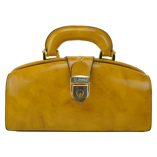 소가죽 소재의 Pratesi Lady Brunelleschi 백 - Radica 머스타드