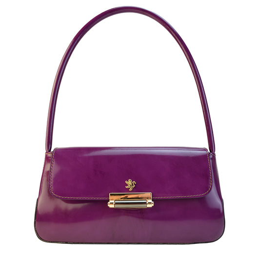 Pratesi Barchetta R290 Lady Bag in genuine leather - Brunelleschi Violet