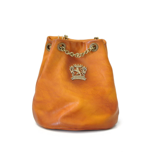 Pratesi Pienza Bag in genuine Italian leather - Vegetable Tanned Italian Leather Cognac