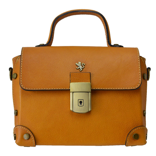 Pratesi Tote Bag Buti en véritable cuir italien - Tote Bag Buti Cognac