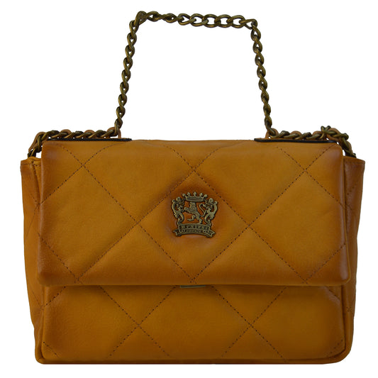 Pratesi Torrita di Siena Ladybag B448 - Cuir Italien au Tannage Végétal Cognac