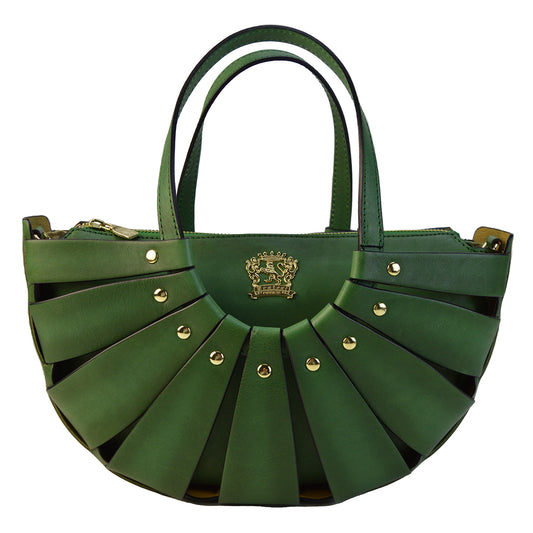 Pratesi Lucolena Clutch bag - Vegetable Tanned Italian Leather Emerald