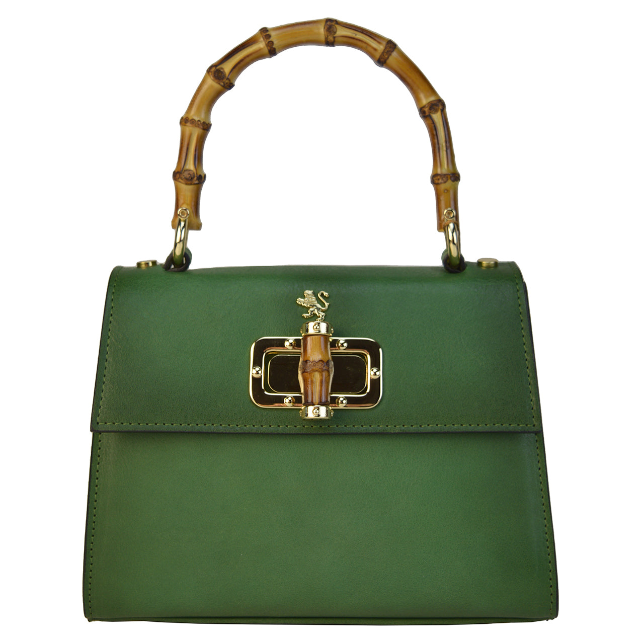 Pratesi Castalia Lady Bag in genuine Italian leather - Vegetable Tanned Italian Leather Emerald