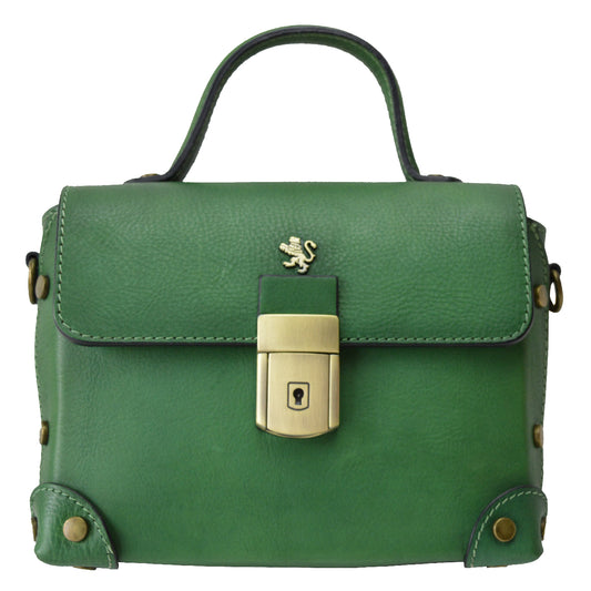 Pratesi Tote Bag Buti in genuine Italian leather - Tote Bag Buti Emerald