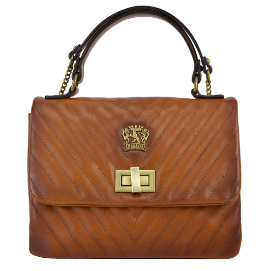 Pratesi Pian di Melosa Lady Bag en véritable cuir italien - Pian di Melosa Marron