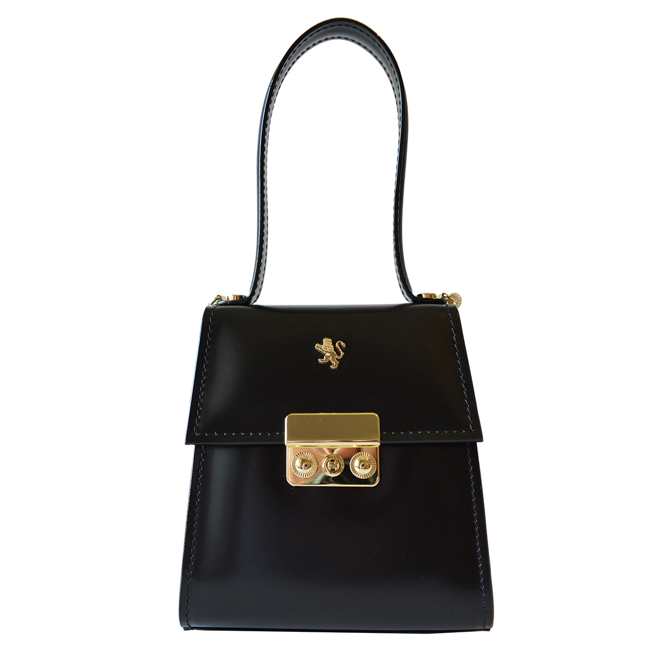 Pratesi Artemisia Small Lady Bag en véritable cuir italien - Artemisia Radica Noir