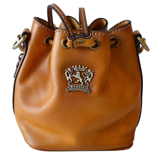 Pratesi Sorano Small Woman Bag in genuine Italian leather - Vegetable Tanned Italian Leather Cognac