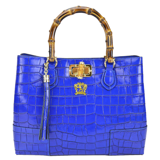Pratesi Sarteano Shoulder Bag in genuine Italian leather K291 - Sarteano K291 Electric Blue