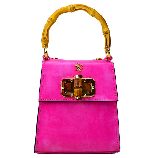 Pratesi Castalia Lady Bag in genuine Italian leather - Castalia Fuchsia